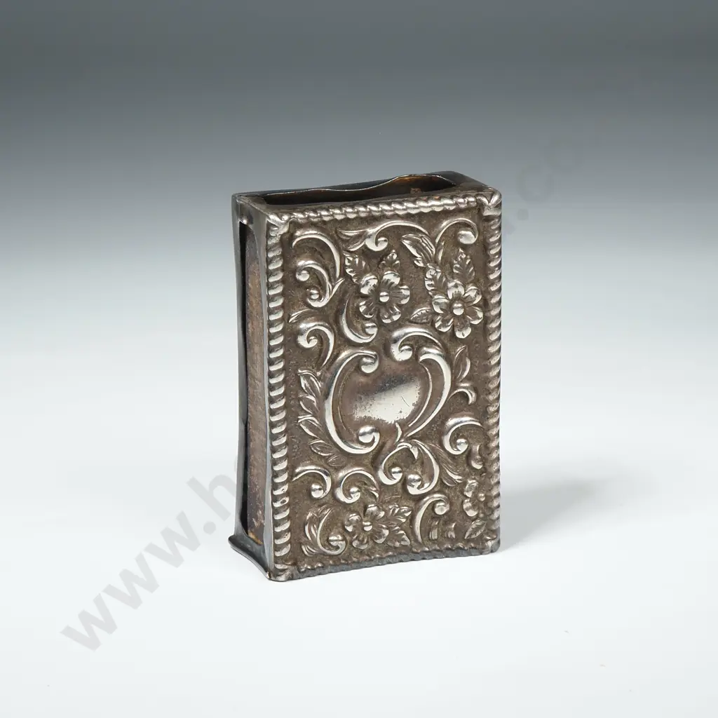 Antique Sterling Silver Matchbox Holder Image 1++