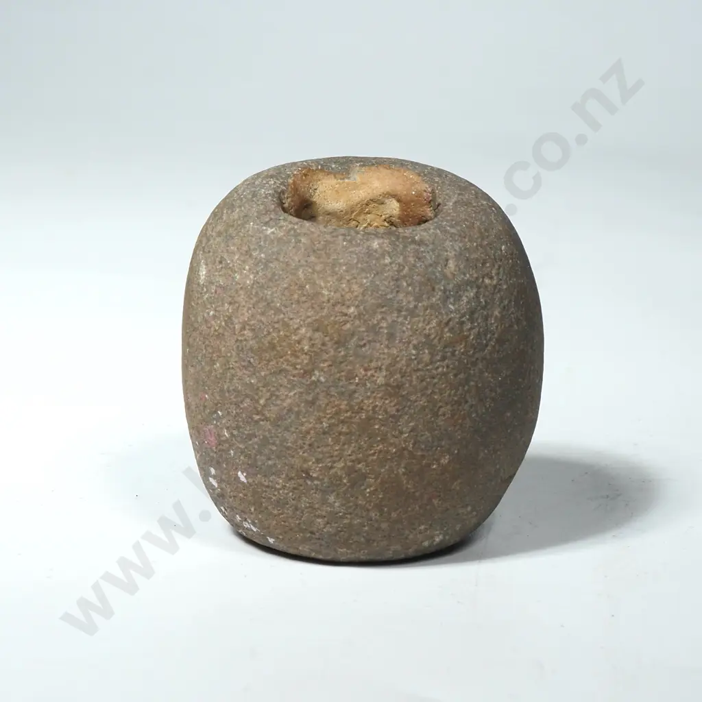Interesting Smooth Stone w Naturally Formed Central Hole Image 1++