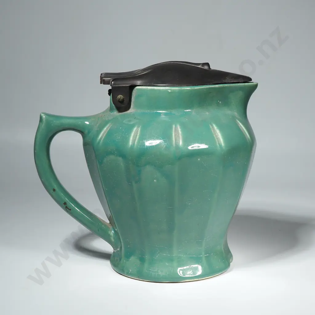 Early Bendigo Pottery Australia Hot Water Kettle Image 1++