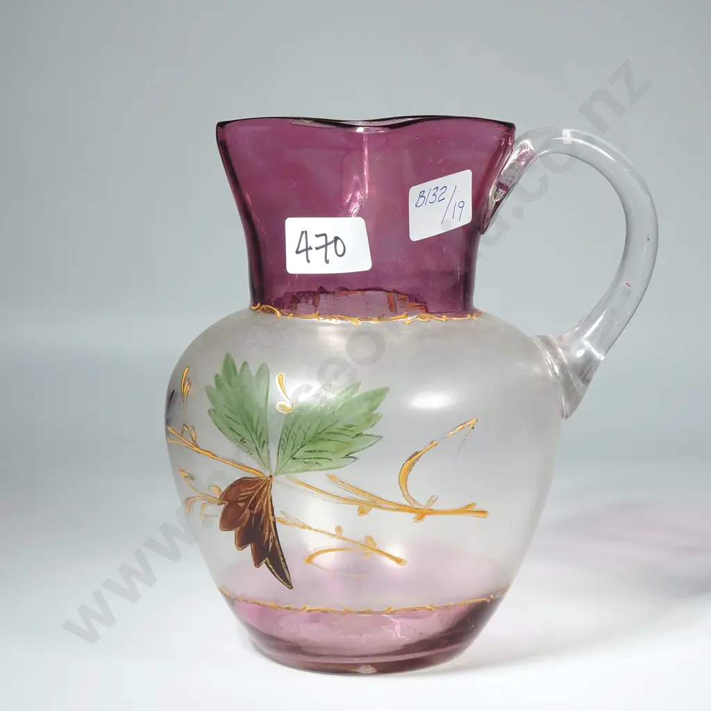 Victorian Hand Blown Glass Pitcher / Jug Image 1++