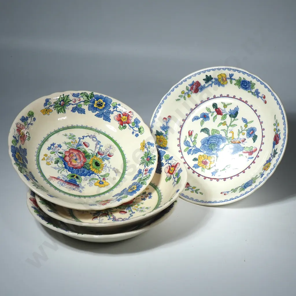Vintage Mason Ironstone "Regency' Soup Bowls Image 1++
