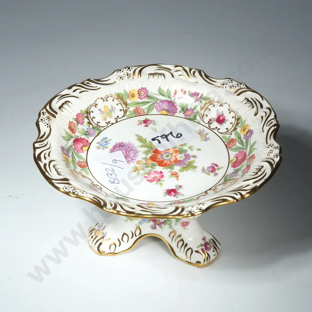 English Hammersley Fine China Comport - 'Dresden Springs' Image 1++