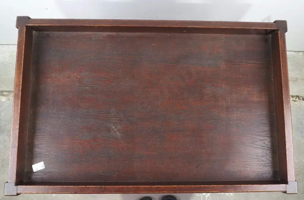 Oak Barley Twist Two Tier Tea Trolley. Circa 1920 Image 1++