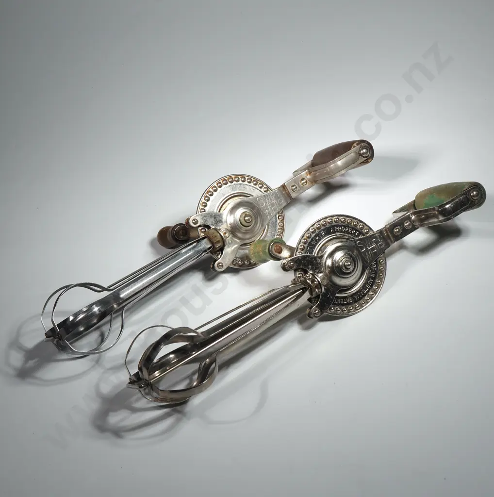 Two Vintage Egg Beaters. Both Swiftwhip Brand  Image 1++