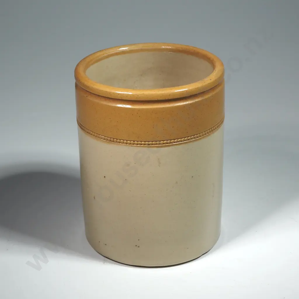 Two Tone Stoneware Utensil Container Image 1++