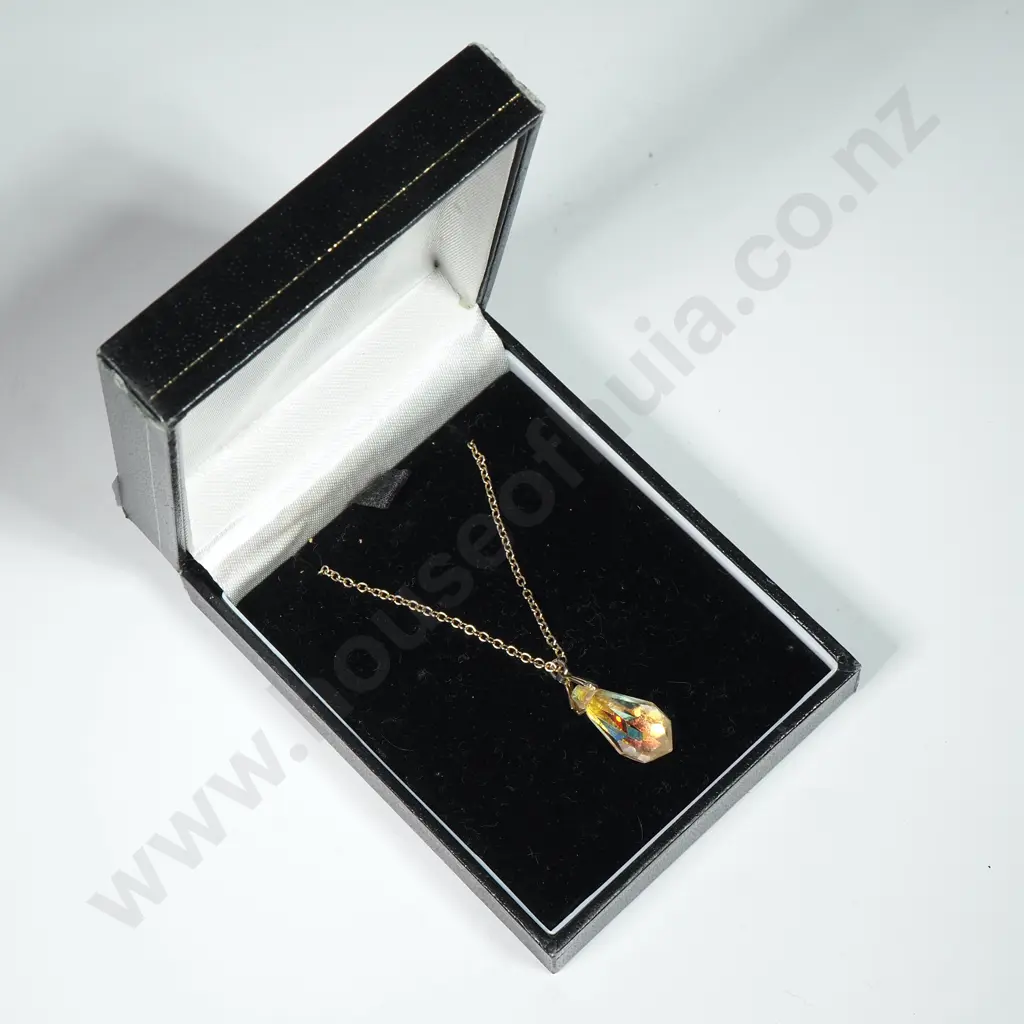 Necklace Featuring A Facetted Clear Pendant. Possibly From Charles Rennie Mackintosh Store Image 1++