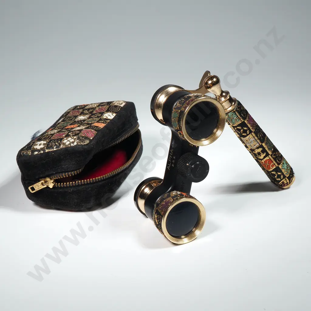 Alpha Opera Glasses In Case Image 1++
