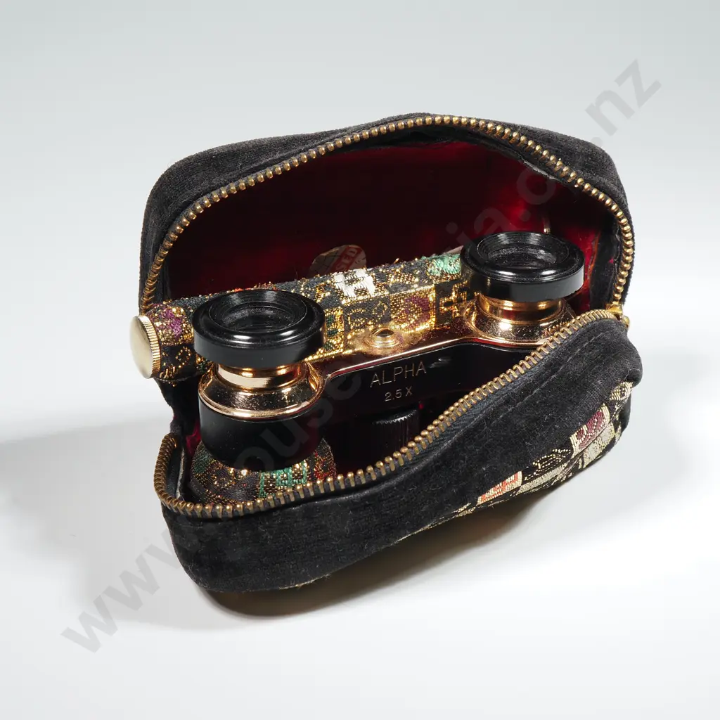 Alpha Opera Glasses In Case Image 1++