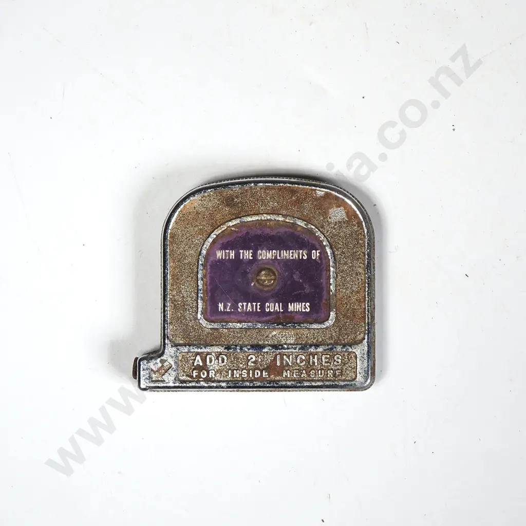 Advertising Tape Measure "With The Compliments Of NZ State Coal Mines" Image 1++