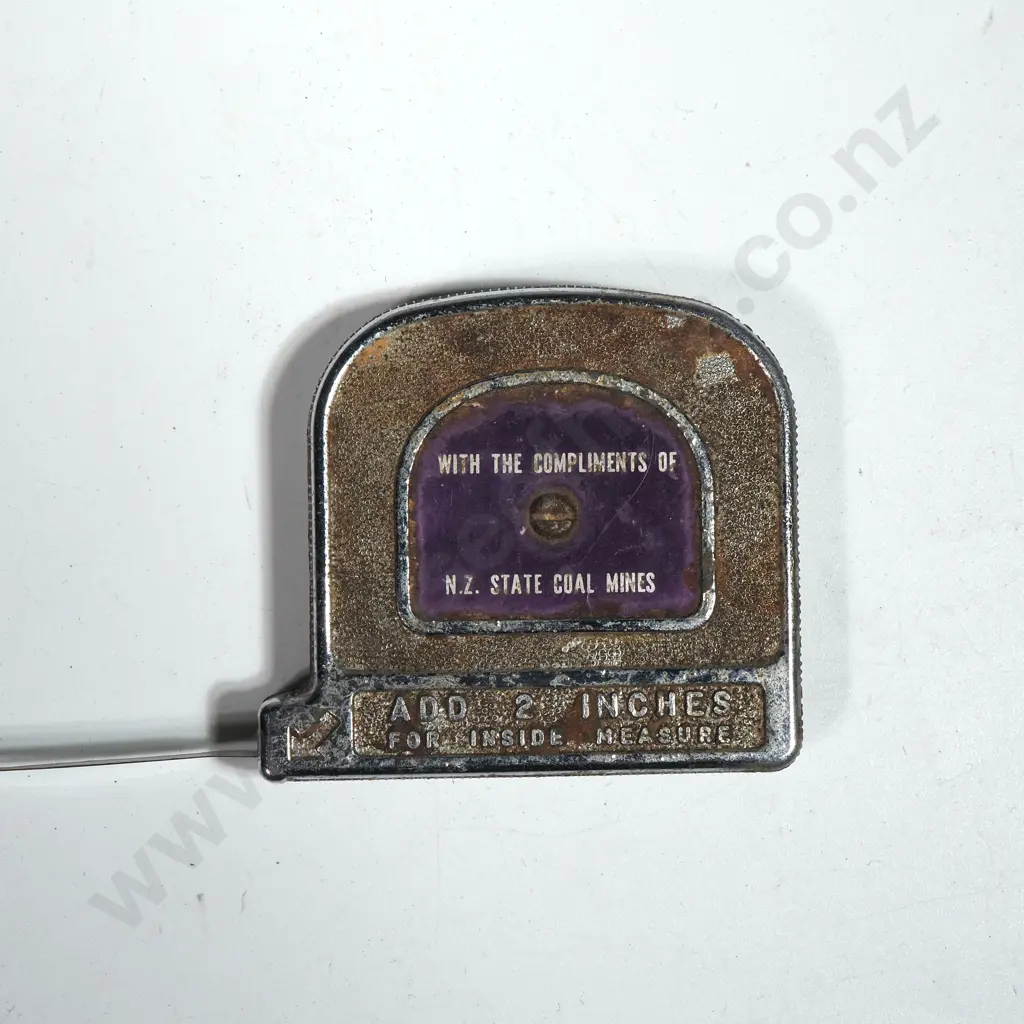Advertising Tape Measure "With The Compliments Of NZ State Coal Mines" Image 1++