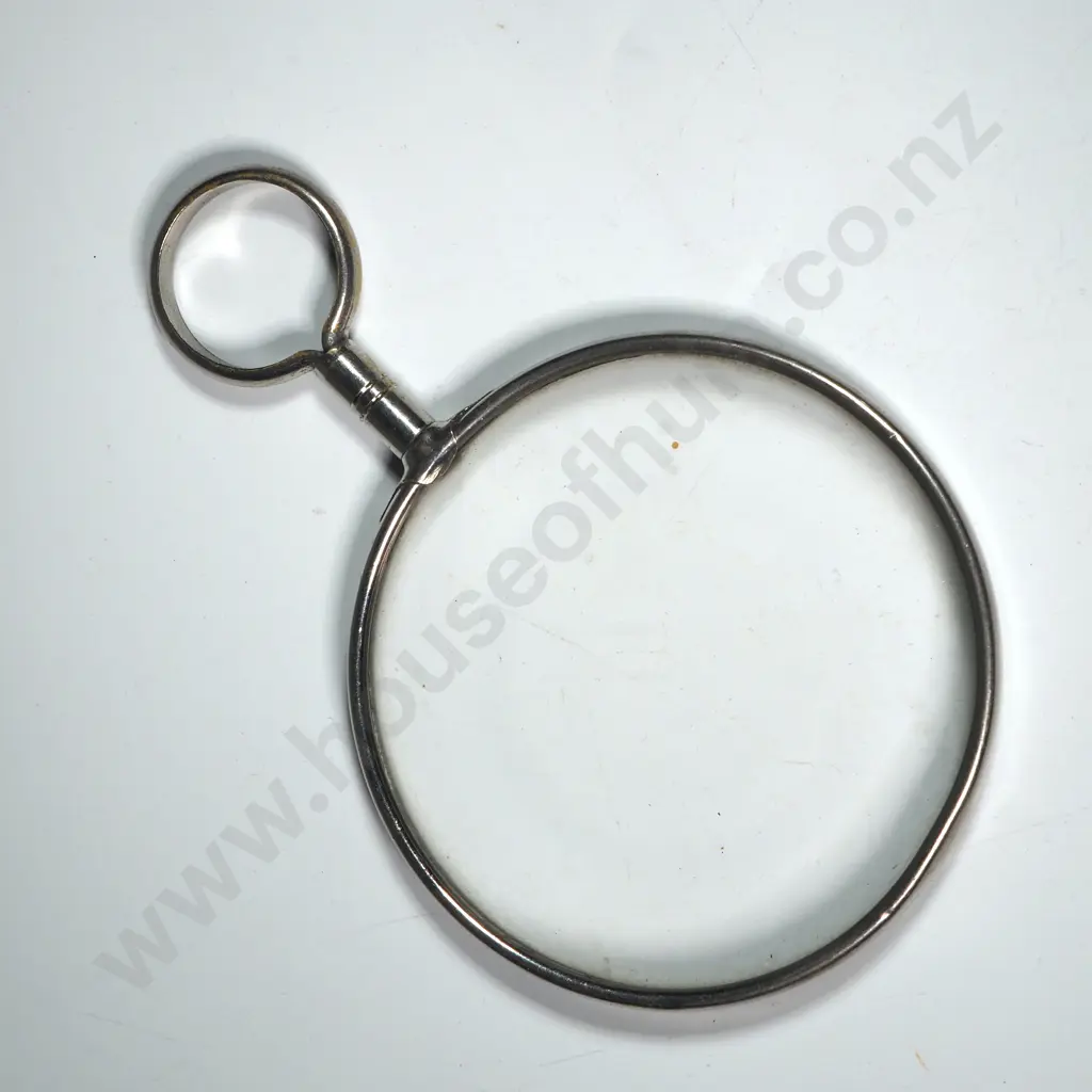 Vintage Silver Plate Magnifying Glass Image 1++