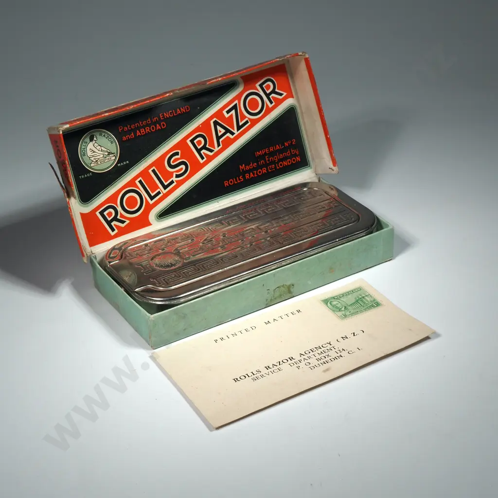 Vintage 1950s  Rolls Royce Shaver Imperial No 2 "The Whetter" Safety Razor. Image 1++