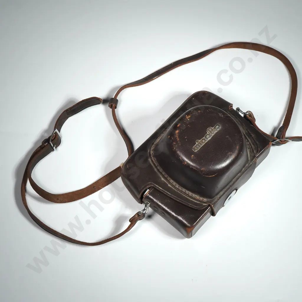 Minolta Hi-Matic 7s Vintage 35mm Rangefinder Camera w 45mm Rokker Lens Image 1++