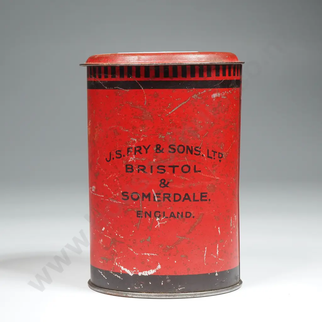 Vintage Tin Money Box Shaped Like a British Post Box Produced By JS Fry & Sons Ltd Bristol & Somerdale England  Image 1++