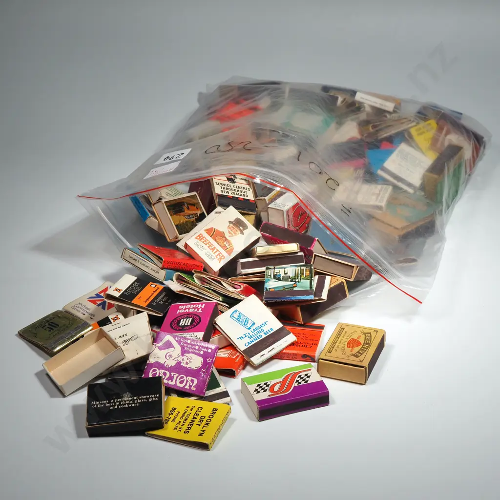 Collection of One Hundred & Thirty-one Vintage Matchboxes Image 1++