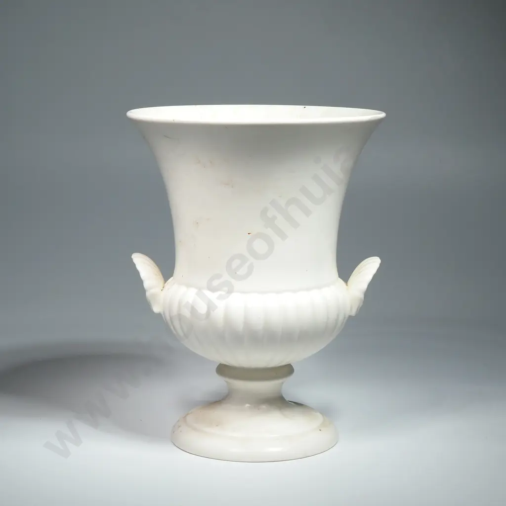 Vintage English Wedgwood Pottery White Urn Image 1++