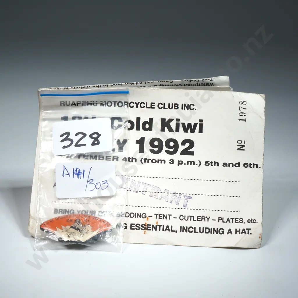 18th Cold Kiwi  Rally 1992 badge Image 1++