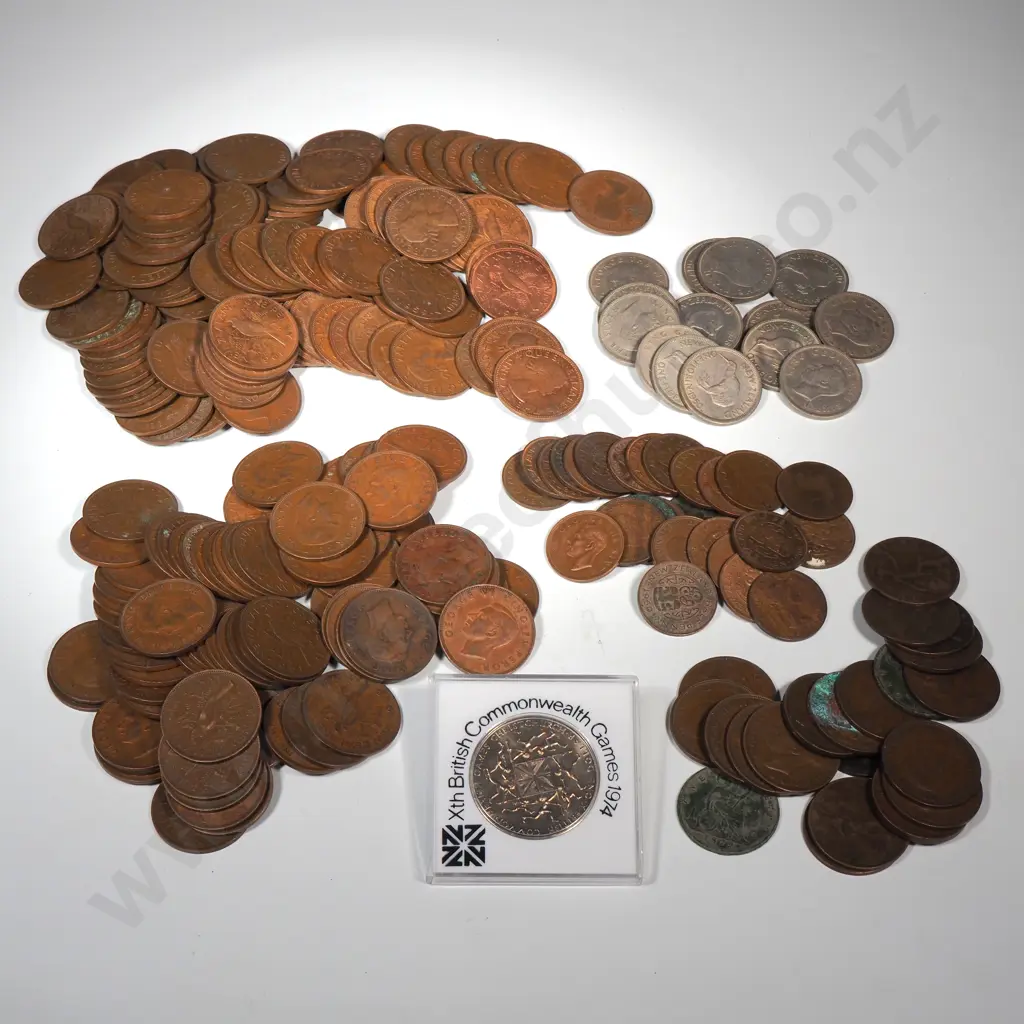 Bulk Lot of Coins including 1974 Commonwealth Games Cased Coin w Box Image 1++