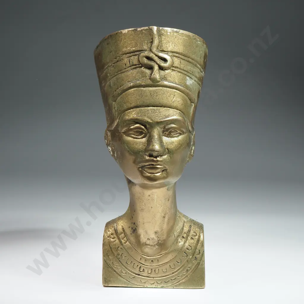 Brass Bust of Queen Nefertiti Image 1++
