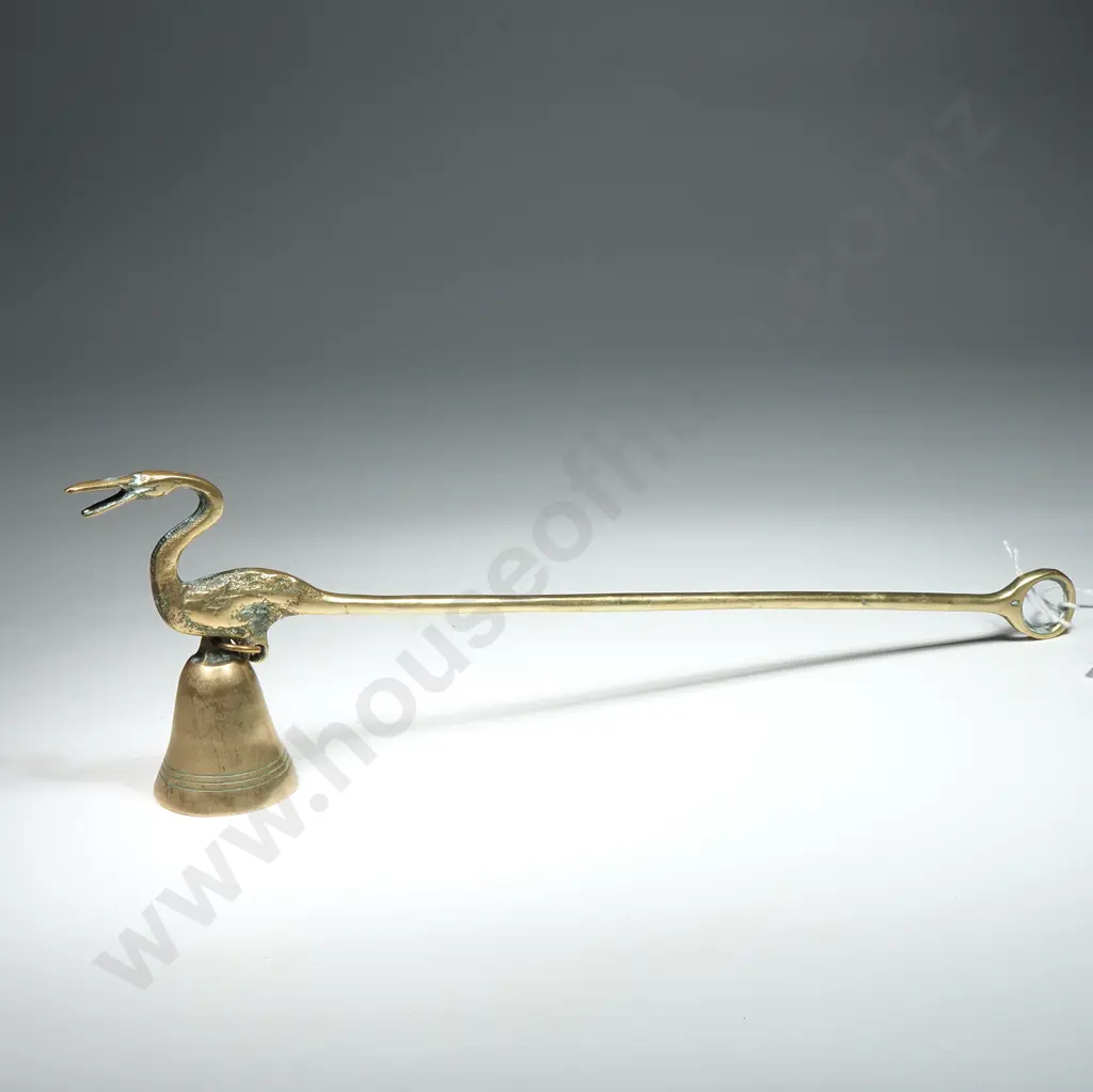 Brass Candlesnuffer With Applied Stork Decoration  Image 1++