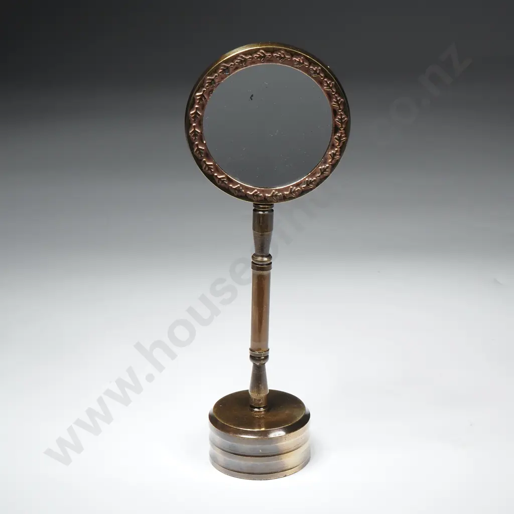 Brass Standing Magnifying Glass Image 1++