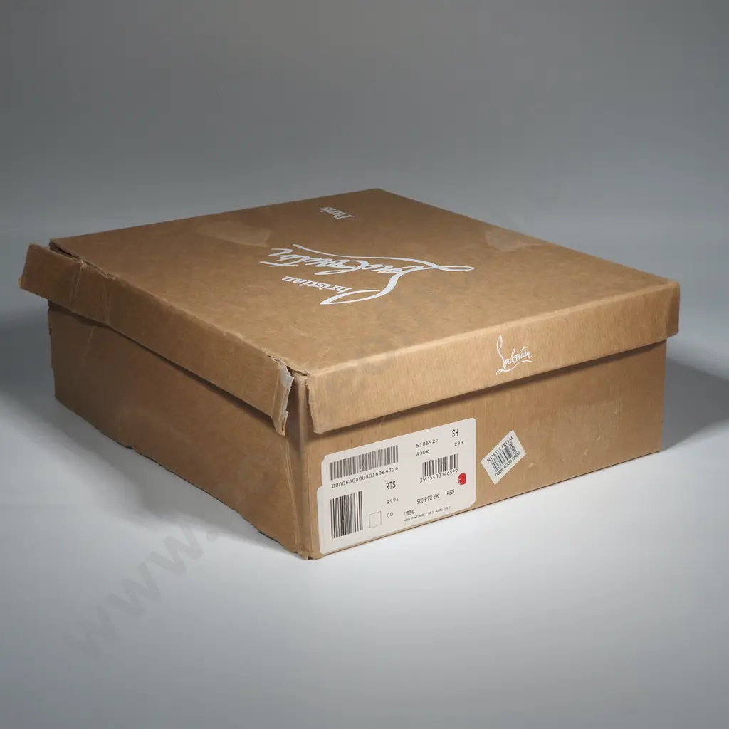 Christian Louboutin Shoe Box W Two Christian Louboutin Red Fabric Shoe Dust Bags Image 1++