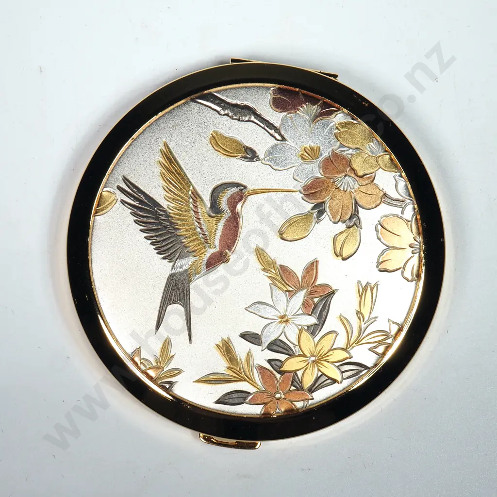 Boxed Chokin Art Powder Compact. MIB Image 1++