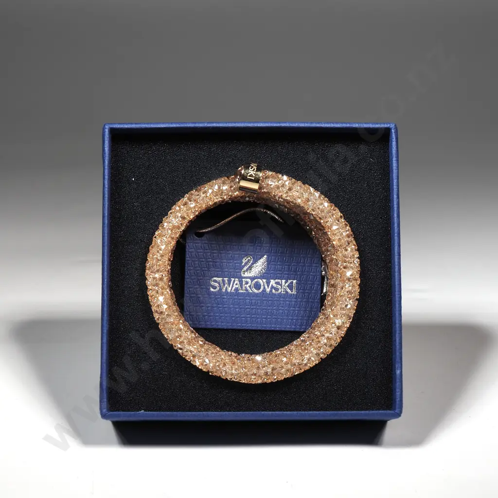 Cased Swarovski Crystal-dust Double Bangle - 540mm Image 1++