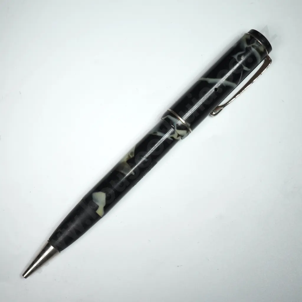 Combo Fountain Pen Pencil in Black & Pearl Image 1++