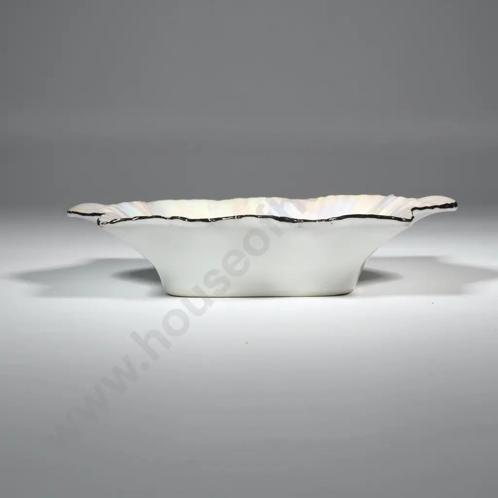 Czechoslavakian China Lustre Pin Dish "View From Mount Taupo" 1040mm Image 1++