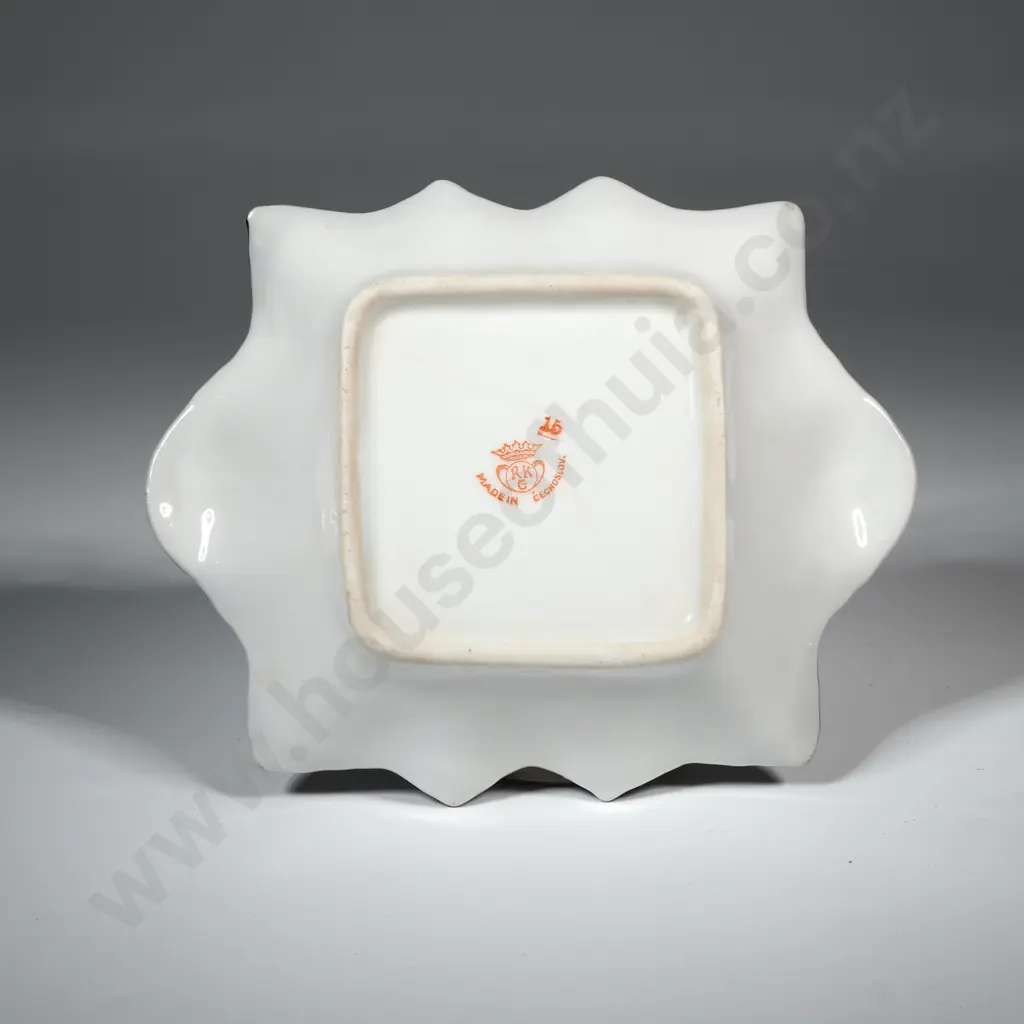 Czechoslavakian China Lustre Pin Dish "View From Mount Taupo" 1040mm Image 1++