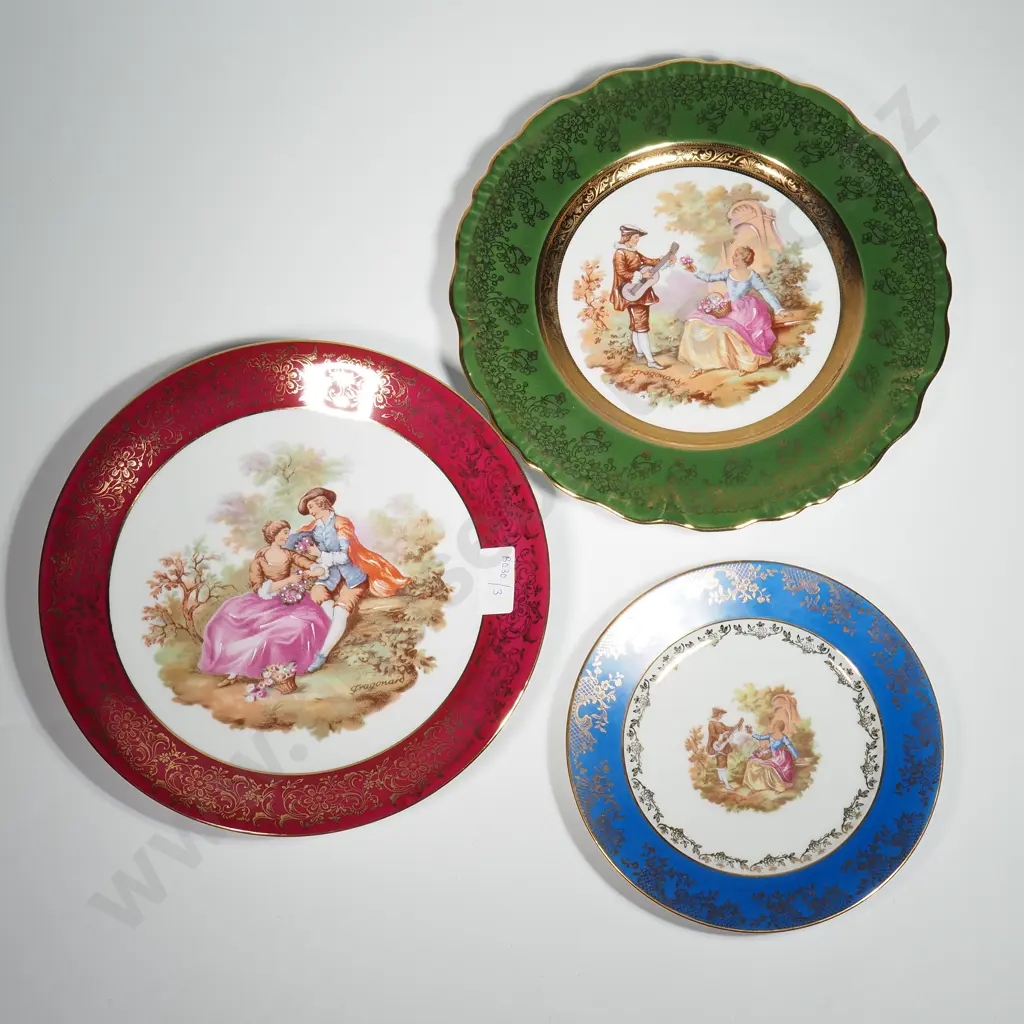 Three Limoges Plates in Various Sizes Image 1++