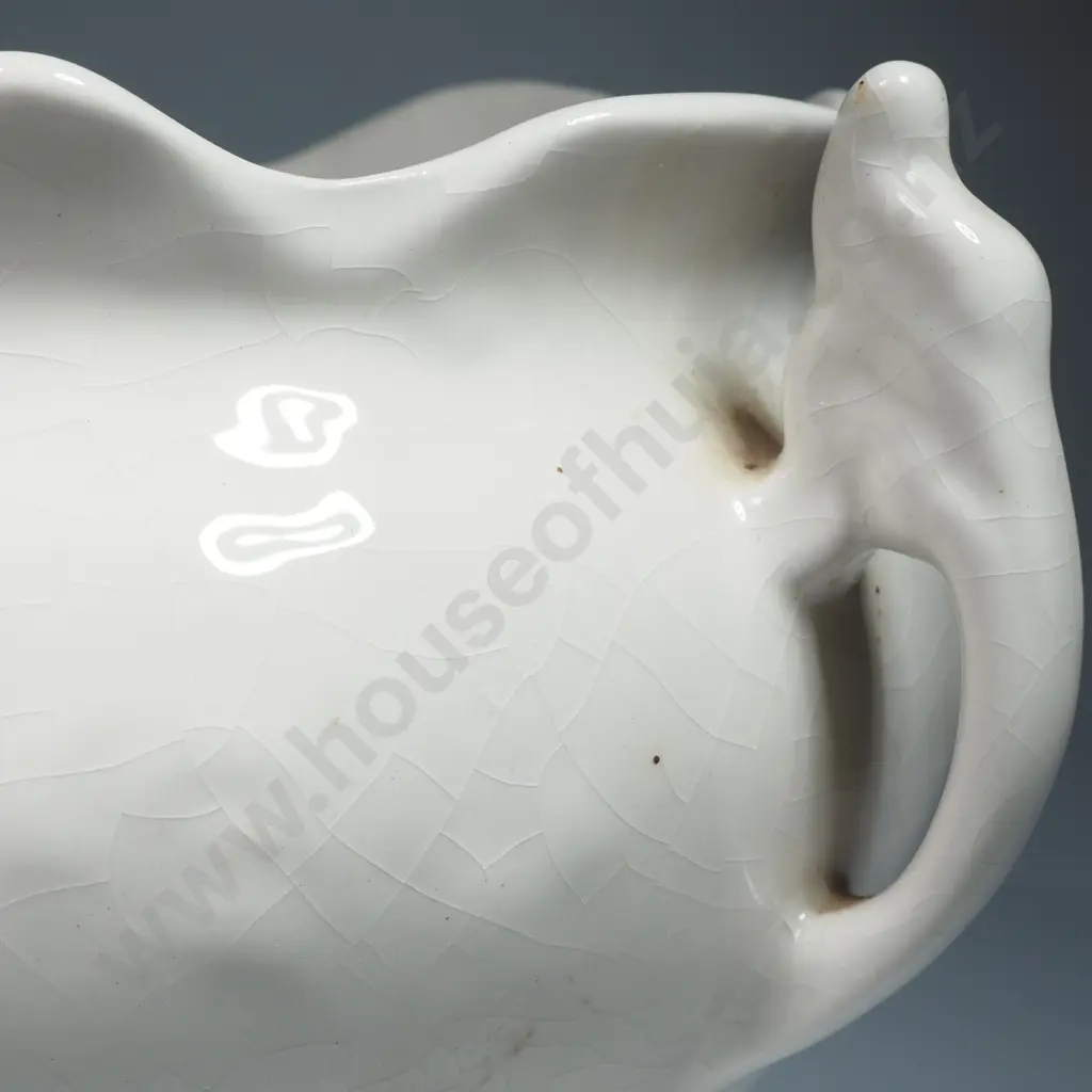 Vintage Staffordshire Pottery Handle Jardinière #1 Image 1++