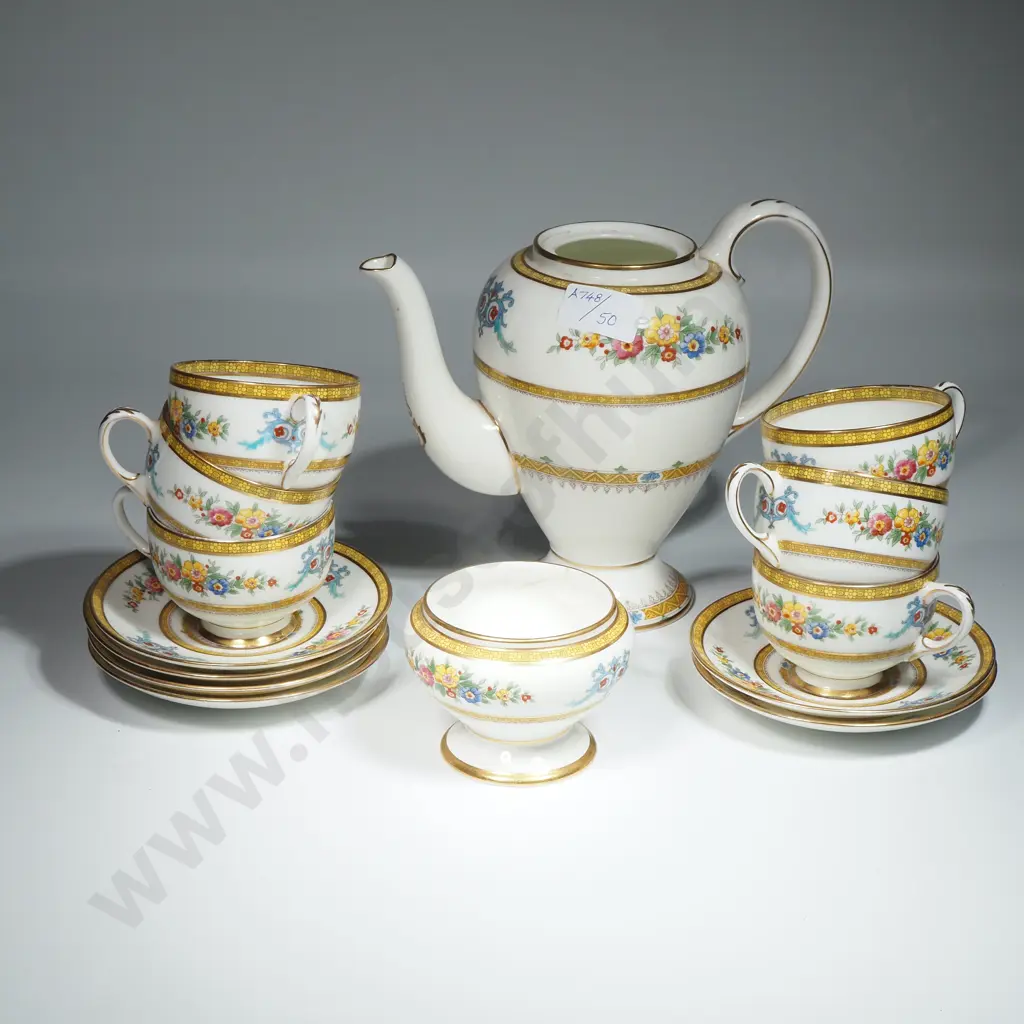 English Paragon Fine Bone Part Coffee Set Image 1++