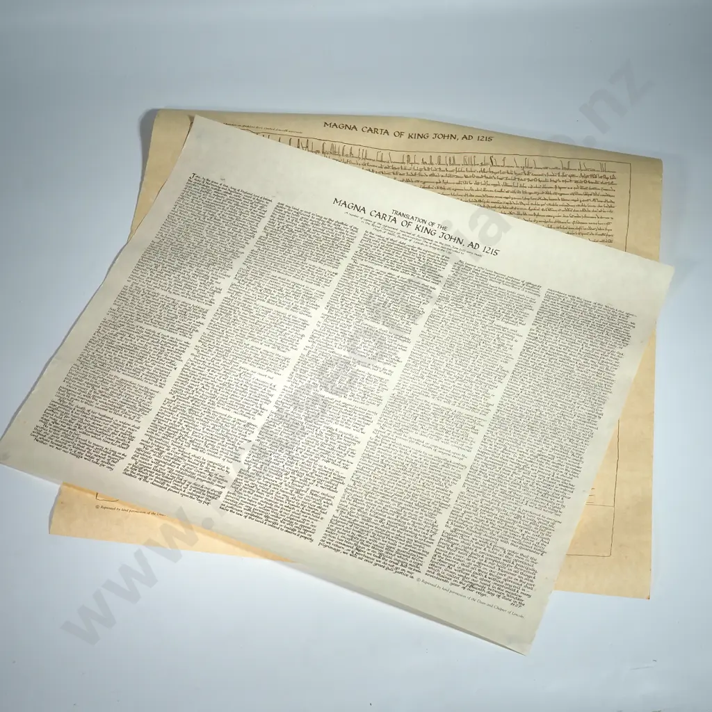 Copy of the Magna Carta in a red cardboard tube Image 1++