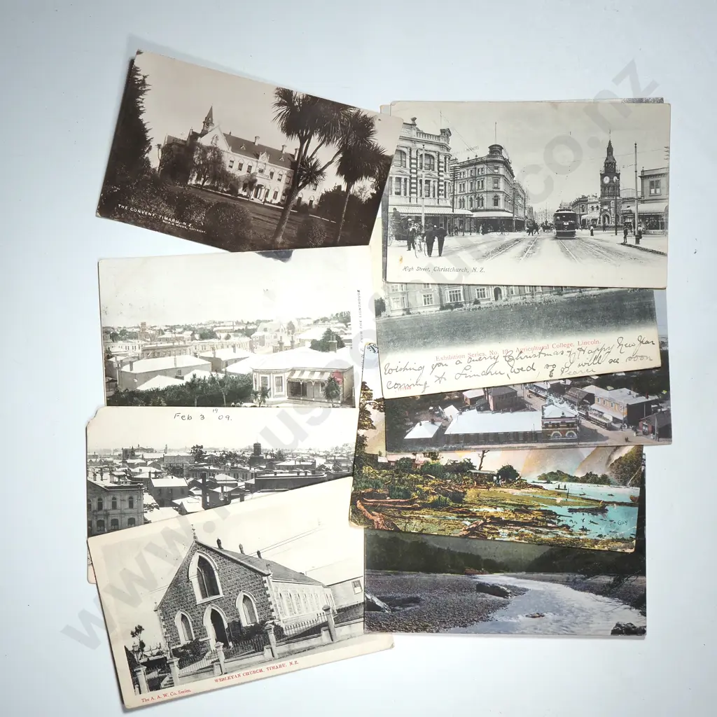 Assorted Lot of Ten Antique New Zealand Themed Postcards  Image 1++