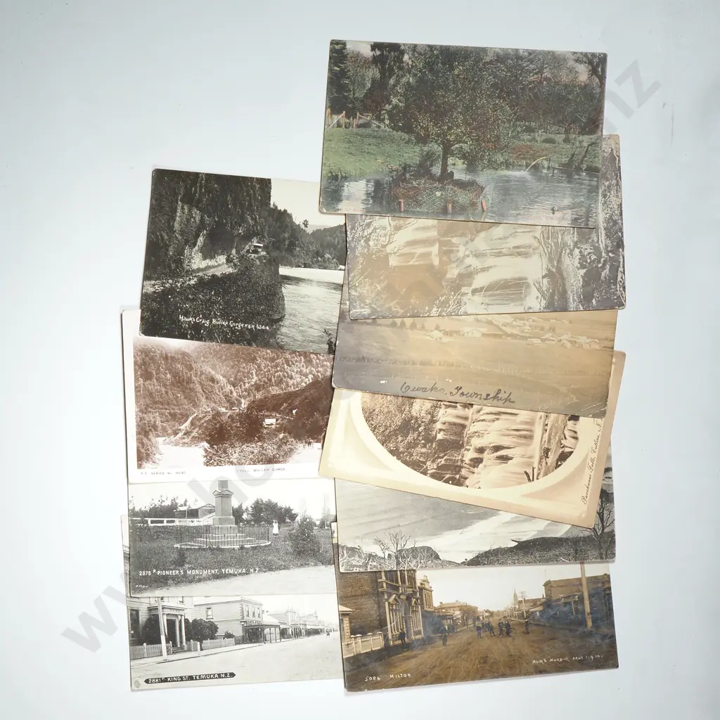 Assorted Lot of Ten Antique New Zealand Themed Postcards  Image 1++