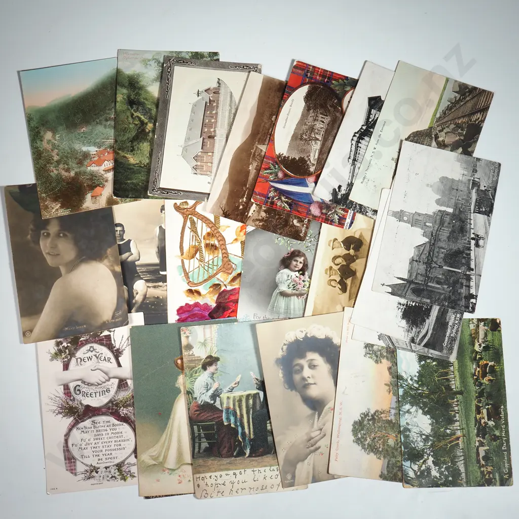 Larger Assorted Lot of Antique World Postcards  Image 1++