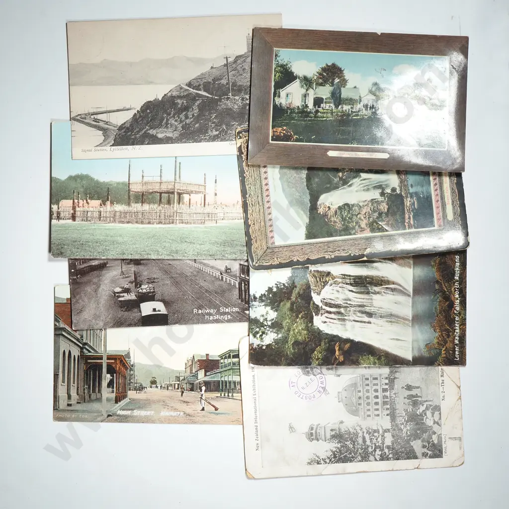 Assorted Lot of Eight Antique New Zealand Themed Postcards  Image 1++