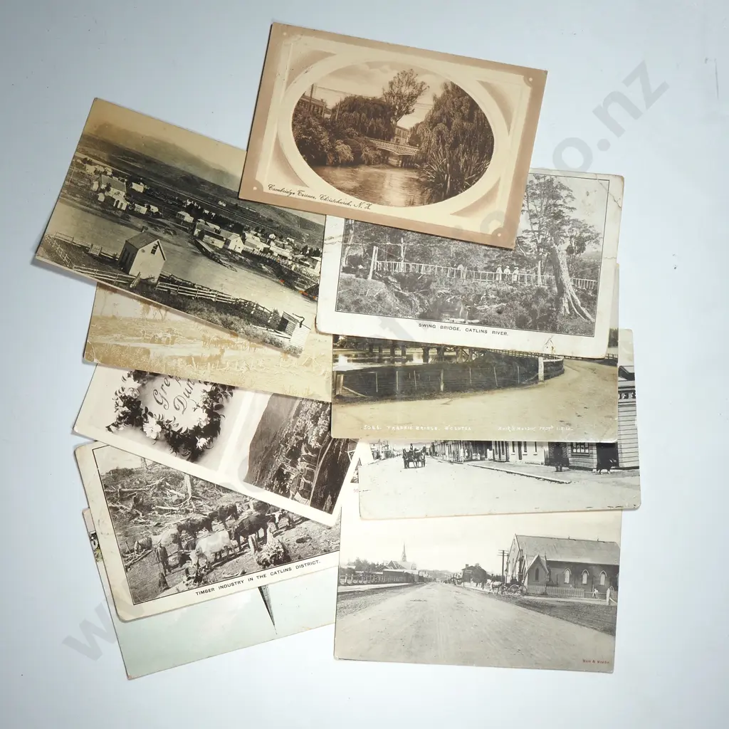 Assorted Lot of Ten Antique New Zealand Themed Postcards  Image 1++