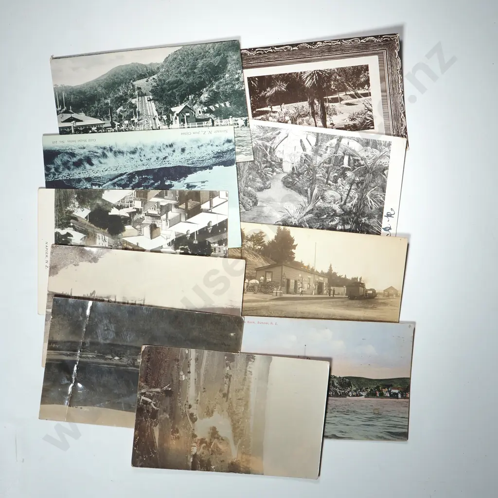 Assorted Lot of Ten Antique New Zealand Themed Postcards  Image 1++