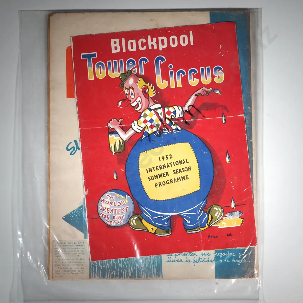 Two Programmes: Blackpool Tower Circus 1952 & Circo Atayde Hermanos 1947 Image 1++