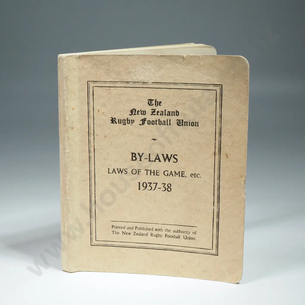 Vintage Booklet 'The New Zealand Rugby Football Union By-Laws, Laws of the Game etc. Image 1++