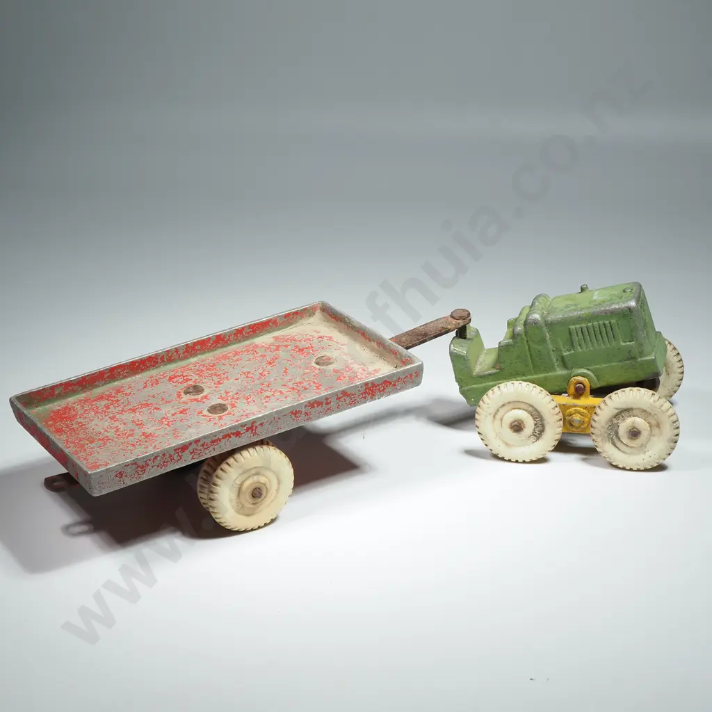 Red & Yellow Funho Tractor W Red Trailer  Image 1++