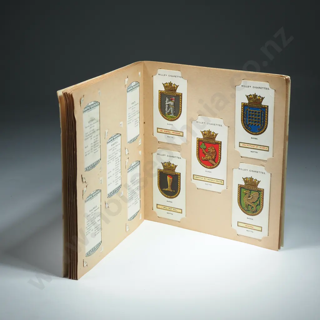 Ships Badges, Complete Album of 50 Cards - W.D. & H.O.Will's Image 1++