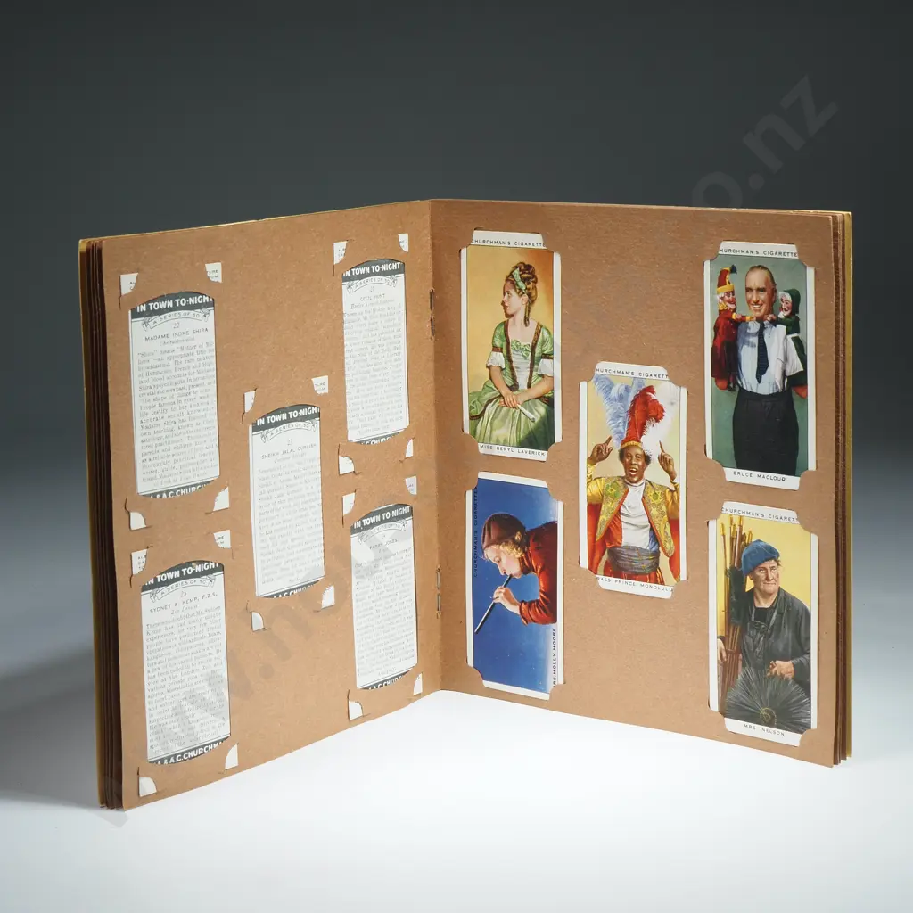 In Town Tonight, Complete Album, 50 Cards. W,A,& A.C. Churchman Image 1++