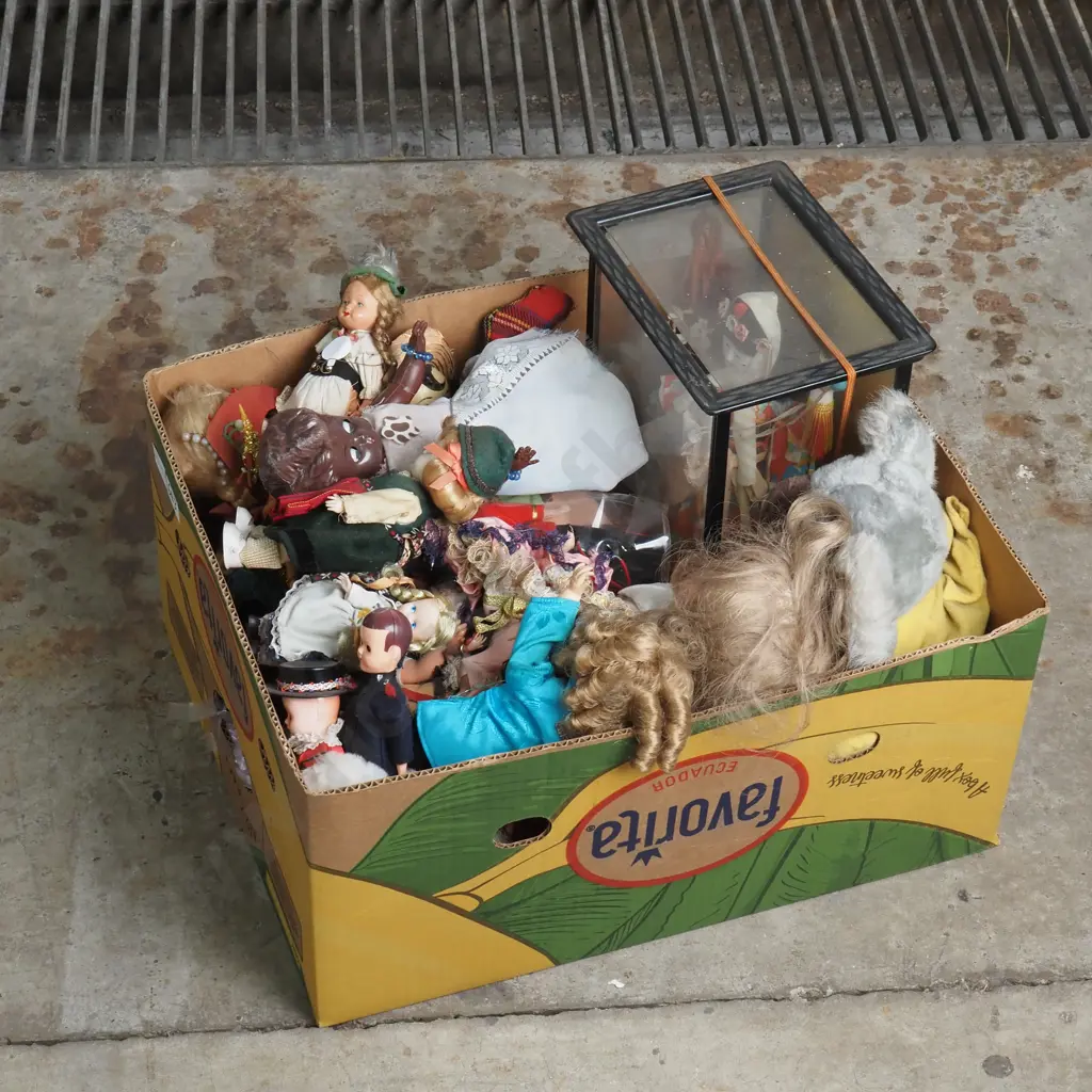 Box of Assorted Dolls Image 1++