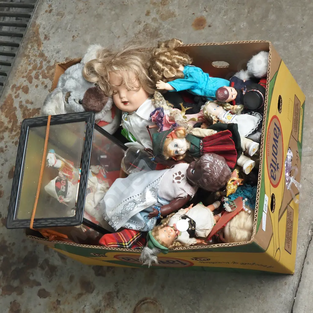 Box of Assorted Dolls Image 1++