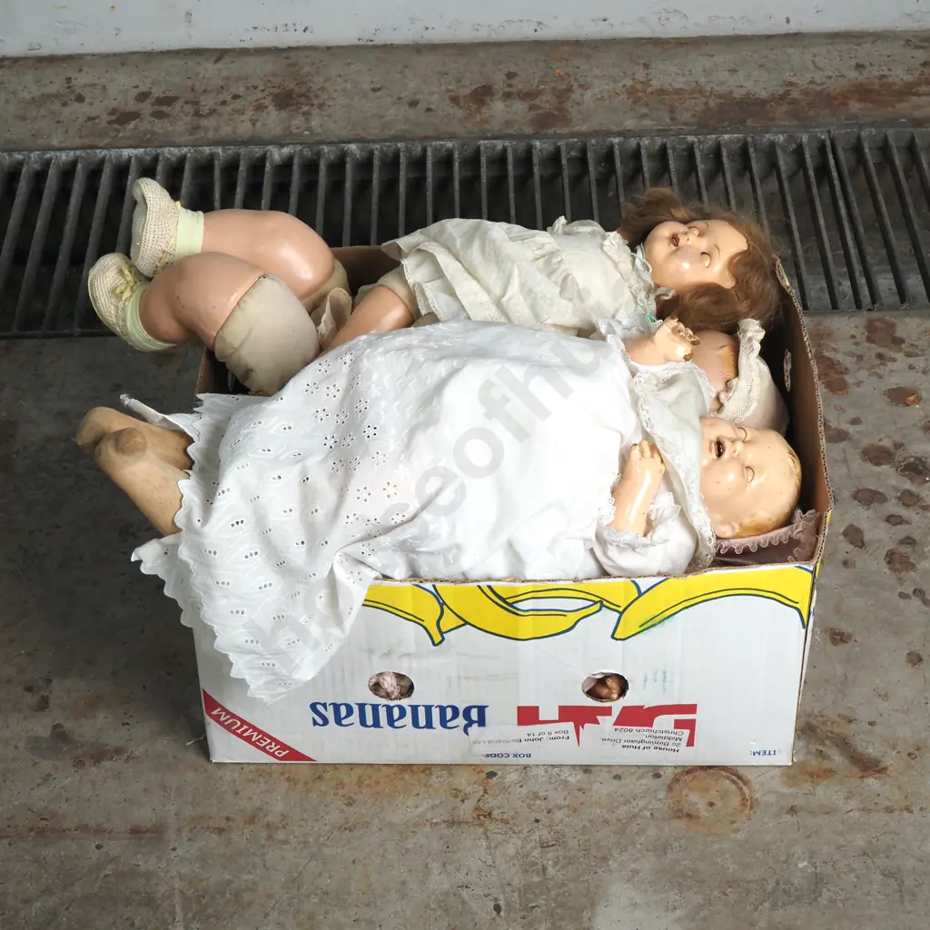 Large Box of Assorted Dolls Image 1++