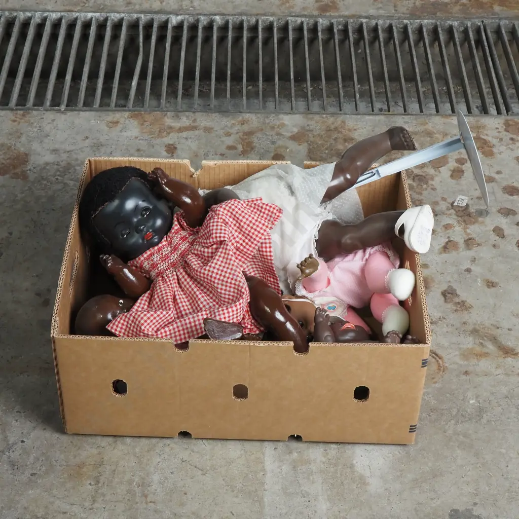 Large Box of Assorted Dolls Image 1++